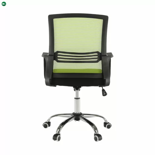 Irodai szék, háló zöld/fekete anyag, APOLO