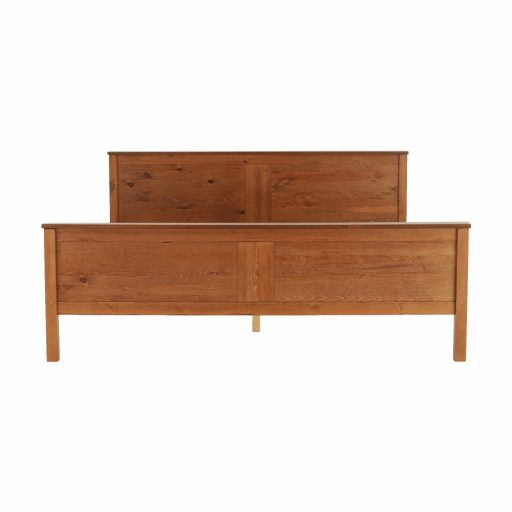 Ágy, tűnyalábos fenyőfa tölgy árnyalatban, 160x200, PROVO