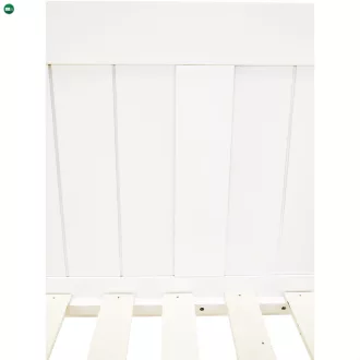   Ágy pótággyal, tűnyalábos fenyőfa, fehér, 90x200, GLAMIS