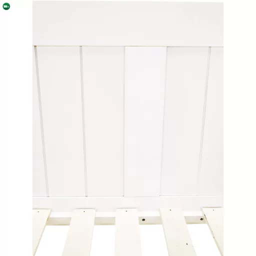 Ágy pótággyal, tűnyalábos fenyőfa, fehér, 90x200, GLAMIS