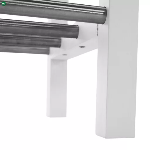 Cipősszekrény, fehér/ezüst, BRESO