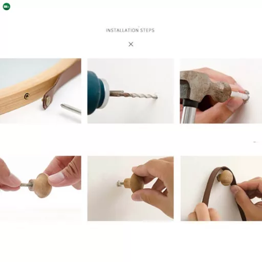 Tükör, természetes bambusz, LEMI 2