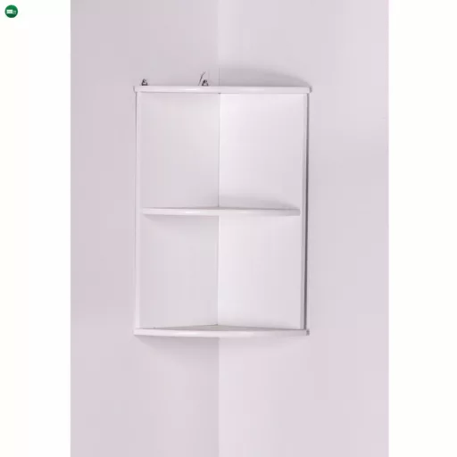 Fali sarokszekrény, fehér, ATENE TYP 4