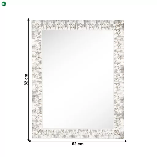 Tükör, fehér-arany, MALKIA TYP 14