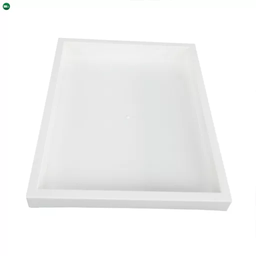 Kerekes polc, fehér/króm, CORFU