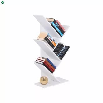 Könyvespolc, fehér, BAKI NEW TYP 3