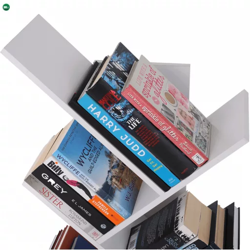 Könyvespolc, fehér, BAKI NEW TYP 3