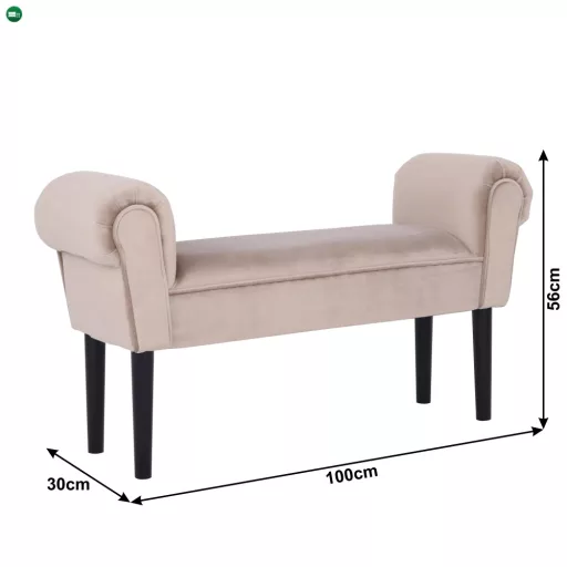 Lóca, Velvet szövet, bézs-szürke/fekete, BURDA