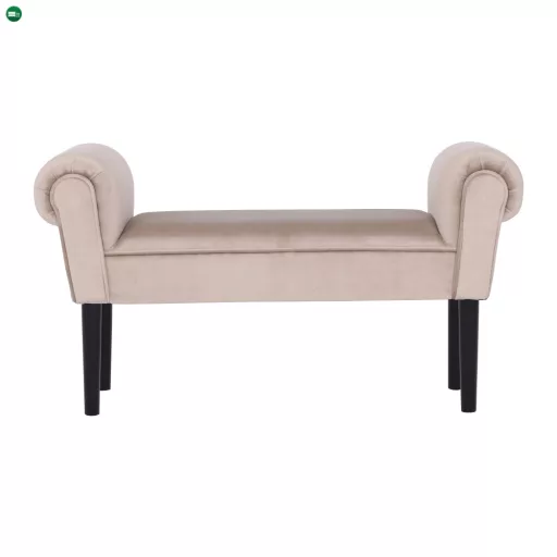 Lóca, Velvet szövet, bézs-szürke/fekete, BURDA