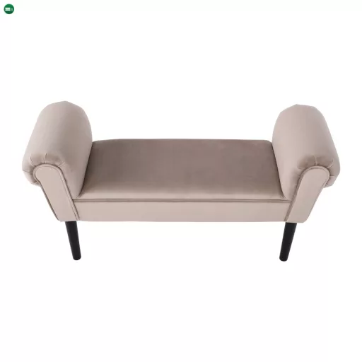 Lóca, Velvet szövet, bézs-szürke/fekete, BURDA