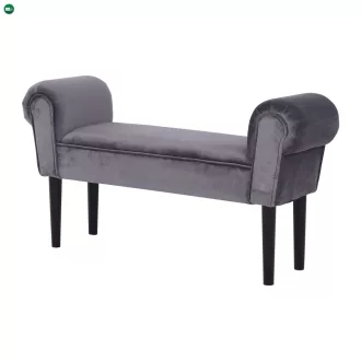 Lóca, Velvet szövet, szürke/fekete, BURDA