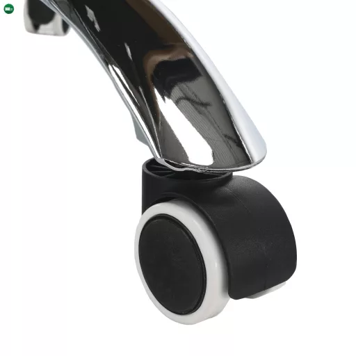 Irodai szék lábtartóval, textilbőr barna, DRAKE