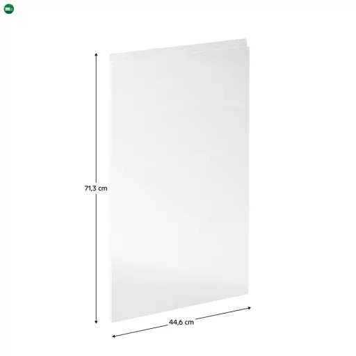 Előlap mosogatógépre, fehér extra magasfényű HG, 44,6x71,3, AURORA
