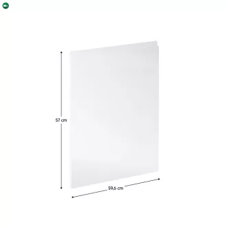   Előlap mosogatógépre, fehér extra magasfényű HG, 59,6x57, AURORA