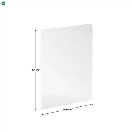Előlap mosogatógépre, fehér extra magasfényű HG, 59,6x57, AURORA