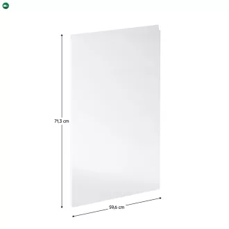   Előlap mosogatógépre, fehér extra magasfényű HG, 59,6x71,3, AURORA