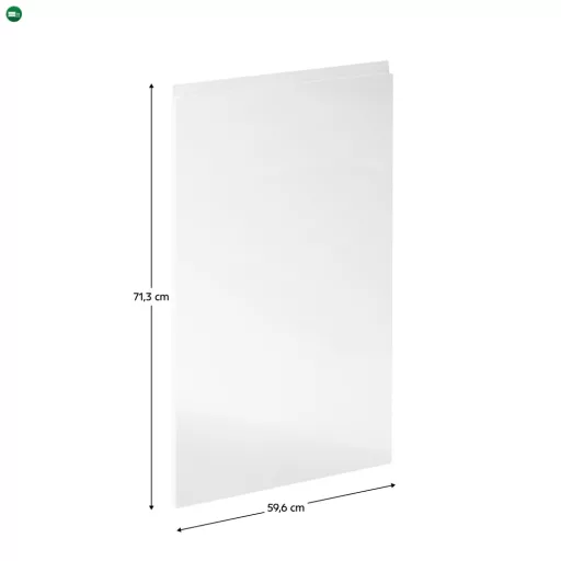 Előlap mosogatógépre, fehér extra magasfényű HG, 59,6x71,3, AURORA