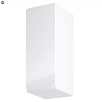   Felsőszekrény, fehér/fehér extra magasfényű, balos, AURORA G30
