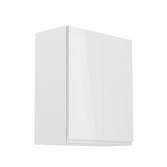   Felsőszekrény, fehér/fehér extra magasfényű, AURORA G602F