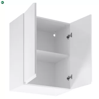   Felsőszekrény, fehér/fehér extra magasfényű, AURORA G602F