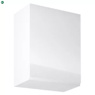   Felsőszekrény, fehér/fehér extra magasfényű, jobbos, AURORA G601F