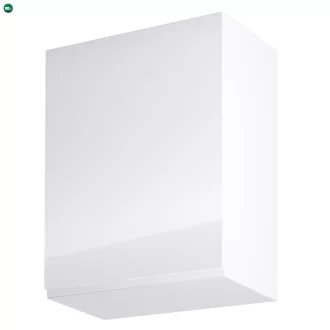   Felsőszekrény, fehér/fehér extra magasfényű, balos, AURORA G601F