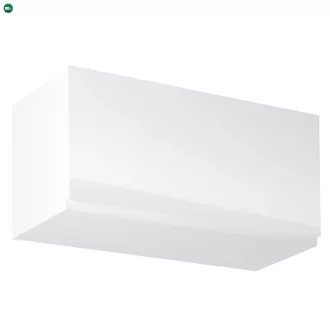   Felsőszekrény, fehér/fehér extra magasfényű, AURORA G80K