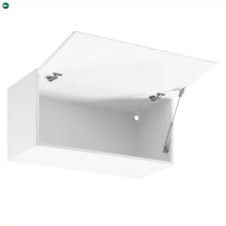   Felsőszekrény, fehér/fehér extra magasfényű, AURORA G80K
