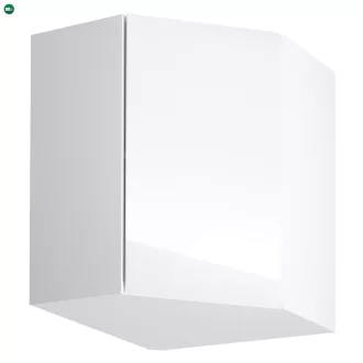   Felsőszekrény, fehér/fehér extra magasfényű, AURORA G60N