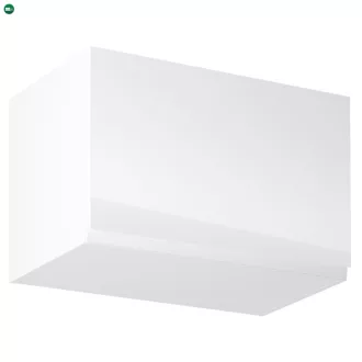  Felsőszekrény, fehér/fehér extra magasfényű, AURORA G60KN