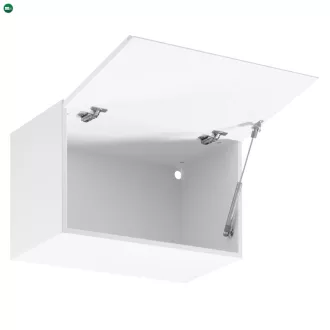   Felsőszekrény, fehér/fehér extra magasfényű, AURORA G60KN