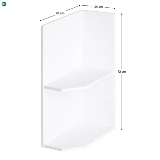Alsószekrény, fehér, jobbos, AURORA D25PZ