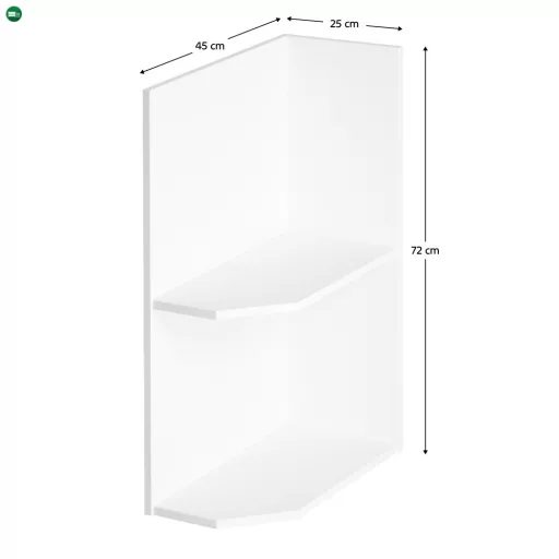Alsószekrény, fehér, jobbos, AURORA D25PZ
