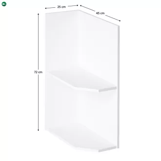 Alsószekrény, fehér, balos, AURORA D25PZ
