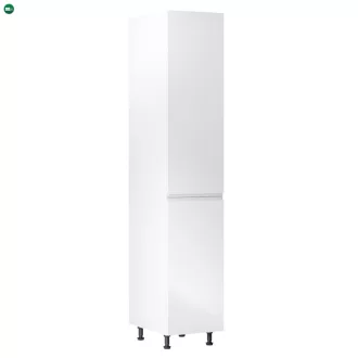  Élelmiszer szekrény, fehér/fehér extra magasfényű, jobbos, AURORA D40SP