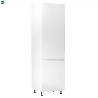   Élelmiszer szekrény, fehér/fehér extra magasfényű, jobbos, AURORA D60R