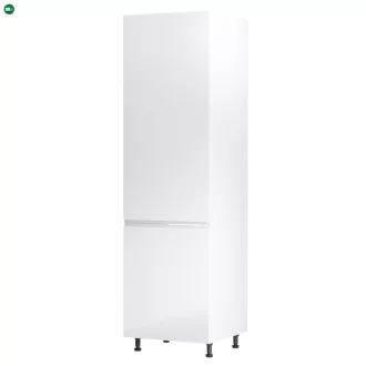   Élelmiszer szekrény, fehér/fehér extra magasfényű, balos, AURORA D60R