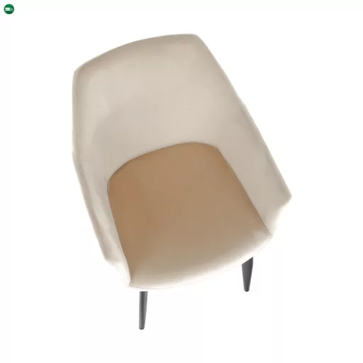 Szék, szövet bézs/fekete lábak, ODOVEL