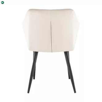 Szék, szövet bézs/fekete lábak, ODOVEL