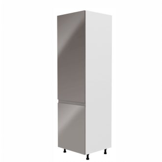   Szekrény a beépíthető hűtőhöz Aurora D60ZL, fehér, szürke