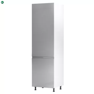   Szekrény a beépíthető hűtőhöz Aurora D60ZL, fehér, szürke