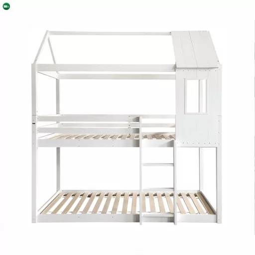 Montessori emeleteságy, fehér, 90x200, ATRISA