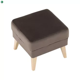 Puff, taupe-szürke-barna/bükk, RODEZA