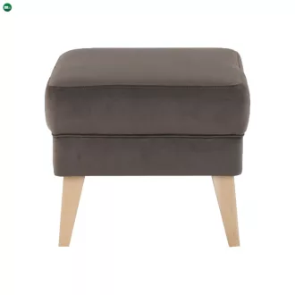 Puff, taupe-szürke-barna/bükk, RODEZA