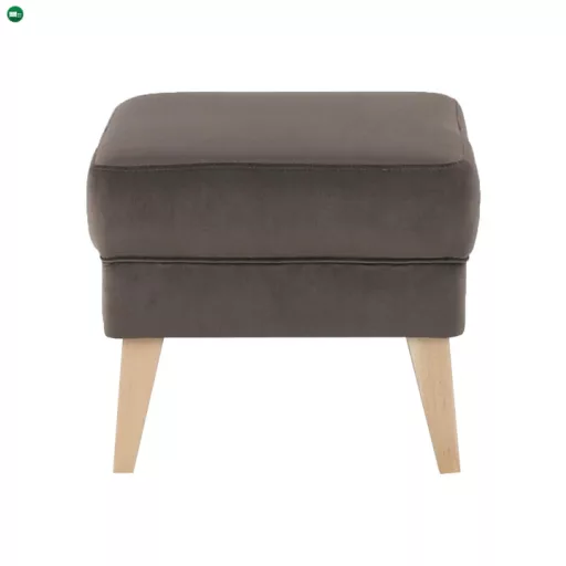 Puff, taupe-szürke-barna/bükk, RODEZA