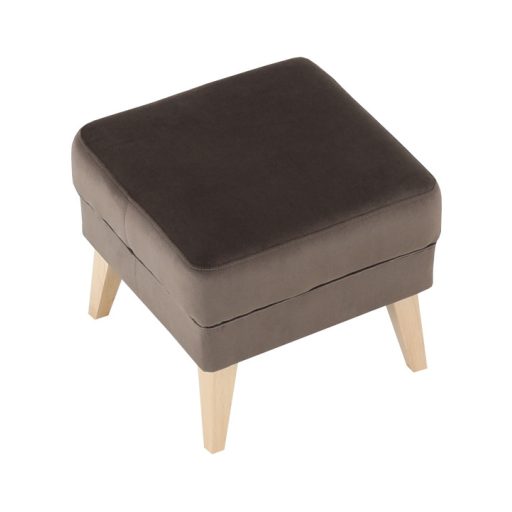 Puff, taupe-szürke-barna/bükk, RODEZA