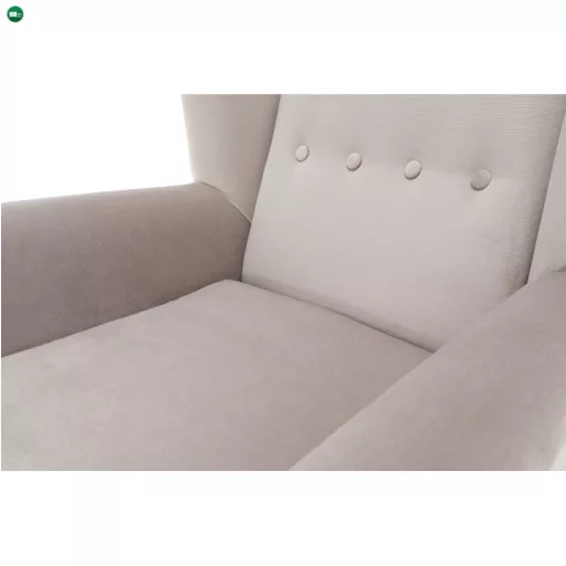 Fotel-füles, bézs/fekete, RODEZA