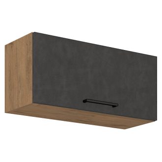   Felsőszekrény, tölgy lancelot/szürke matt, VEGA 80 GU-36 1F