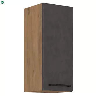   Felsőszekrény, szürke matt/tölgy lancelot, VEGA 30 G-72 1F