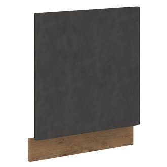   Előlap mosogatógéphez, szürke matt/tölgy lancelot, VEGA ZM 570x596